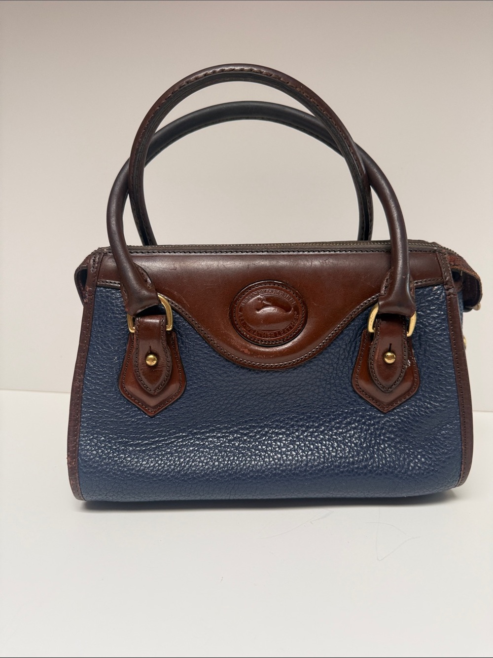 Vintage Dooney & Bourke B710 AWL Bag, Air Force Blue